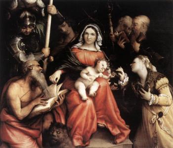 Lorenzo Lotto : Mystic Marriage of St Catherine